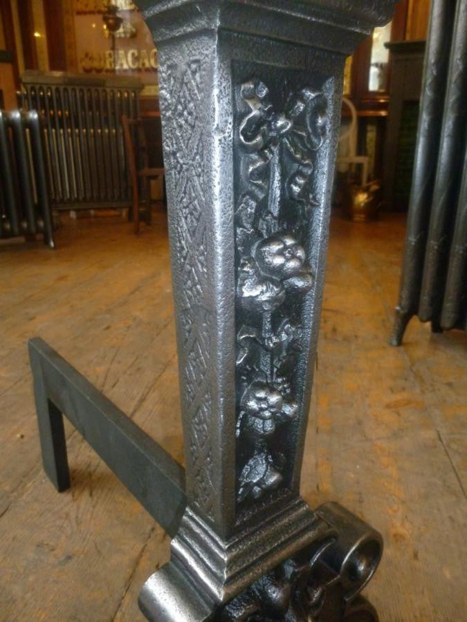 Burnished Iron Firedogs | The Architectural Forum