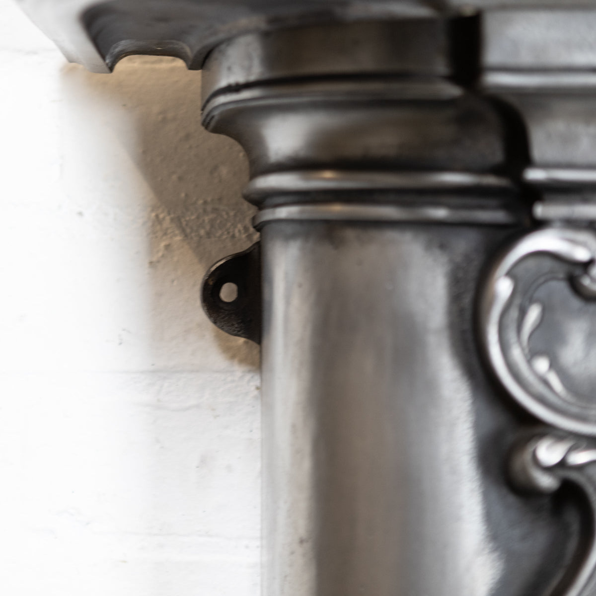 Antique Art Nouveau Ornate Polished Cast Iron Fireplace Surround | The Architectural Forum