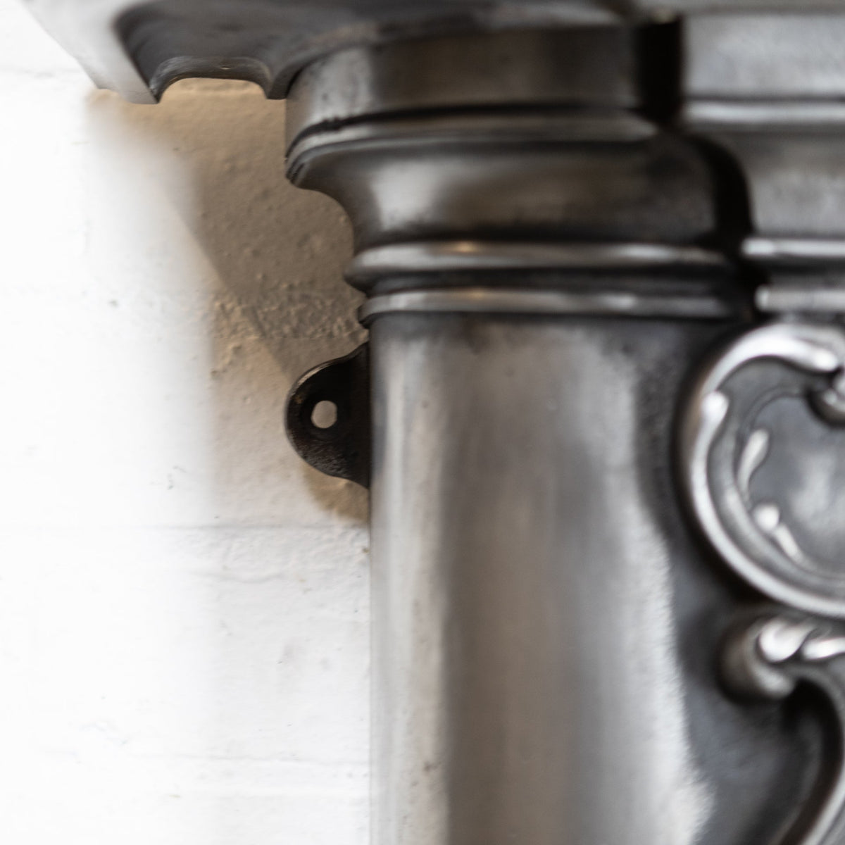 Antique Art Nouveau Ornate Polished Cast Iron Fireplace Surround | The Architectural Forum