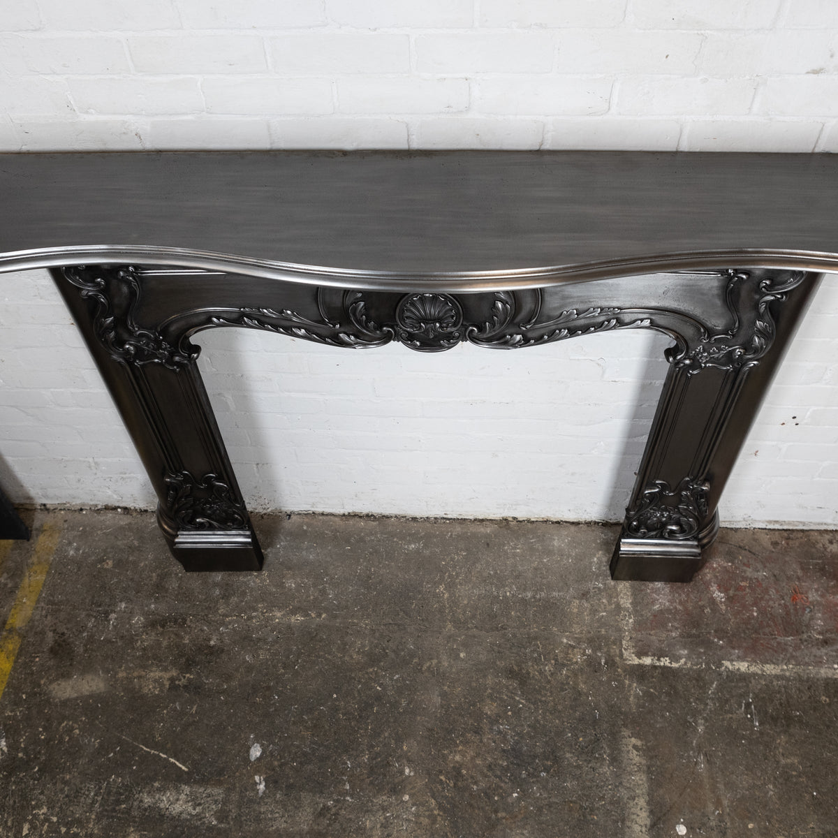 Antique Art Nouveau Ornate Polished Cast Iron Fireplace Surround | The Architectural Forum