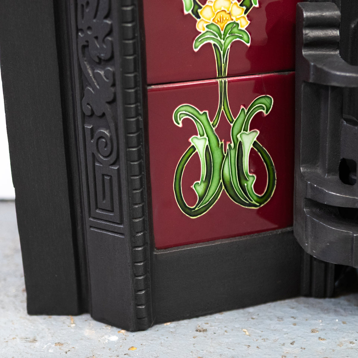 Antique Art Nouveau Tiled Insert