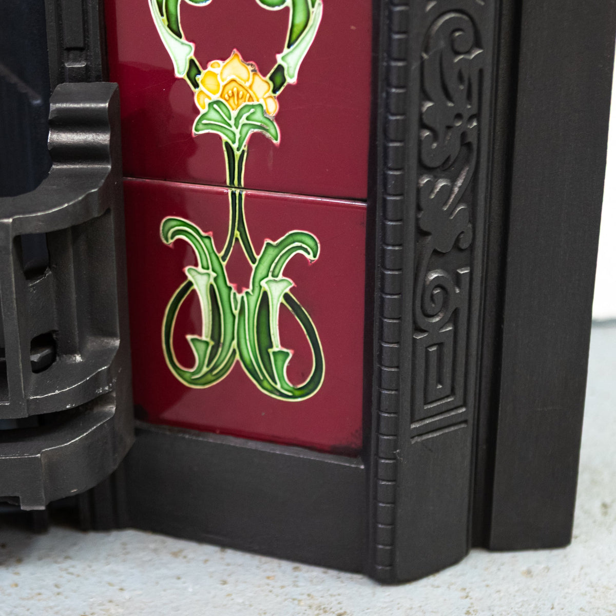 Antique Art Nouveau Tiled Insert | The Architectural Forum