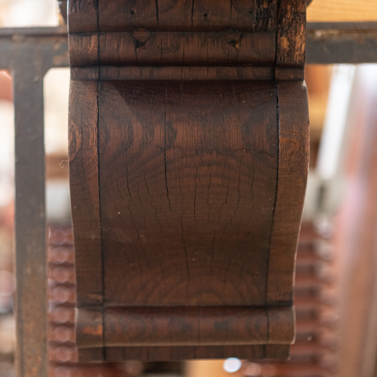 Antique Oak Decorative Beam Pediment with Corbels Inglenook Opening | The Architectural Forum