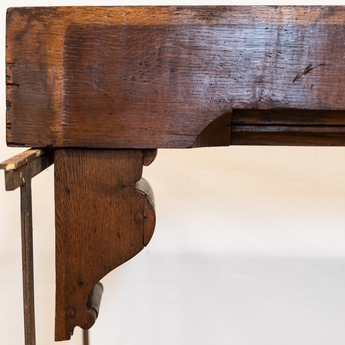 Antique Oak Decorative Beam Pediment with Corbels Inglenook Opening | The Architectural Forum