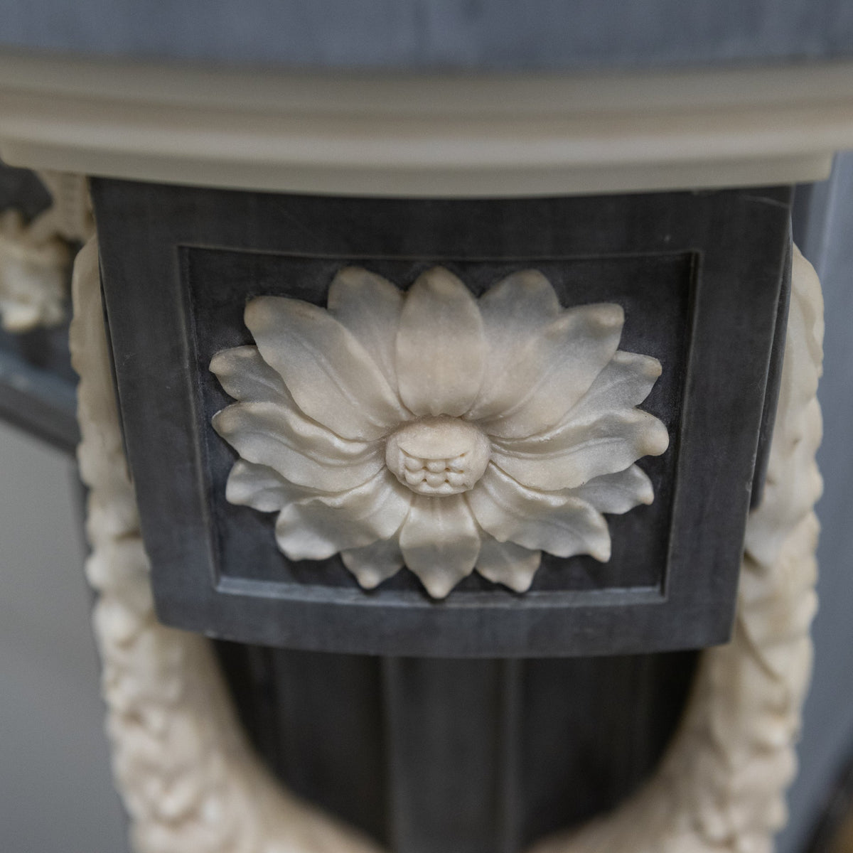 Antique Early 19th Century French Style Grey Marble Fireplace Surround | The Architectural Forum