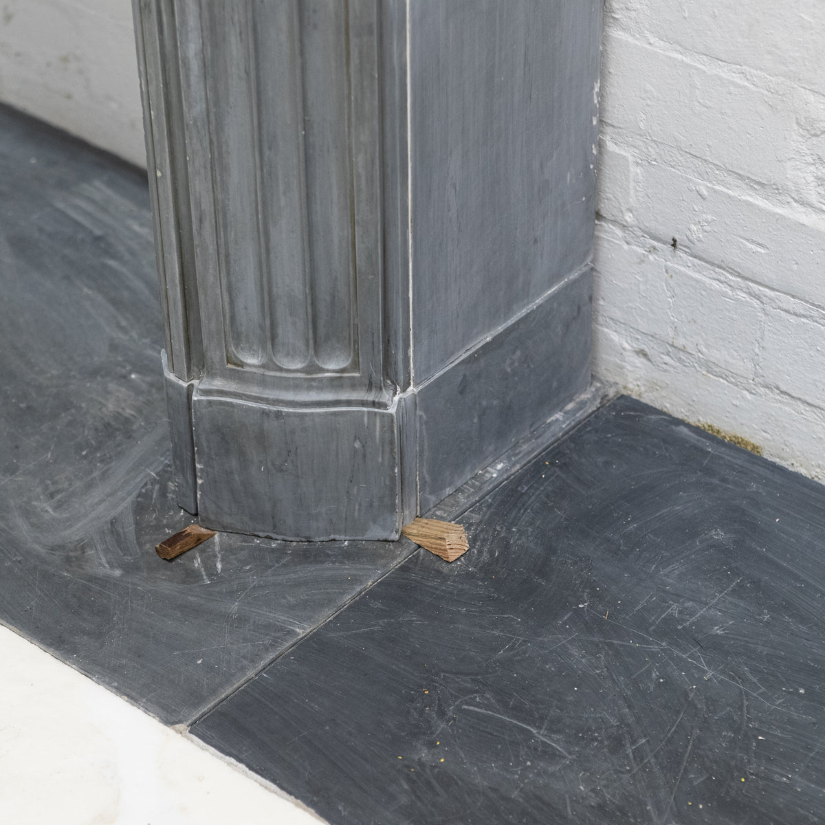 Antique Early 19th Century French Style Grey Marble Fireplace Surround | The Architectural Forum