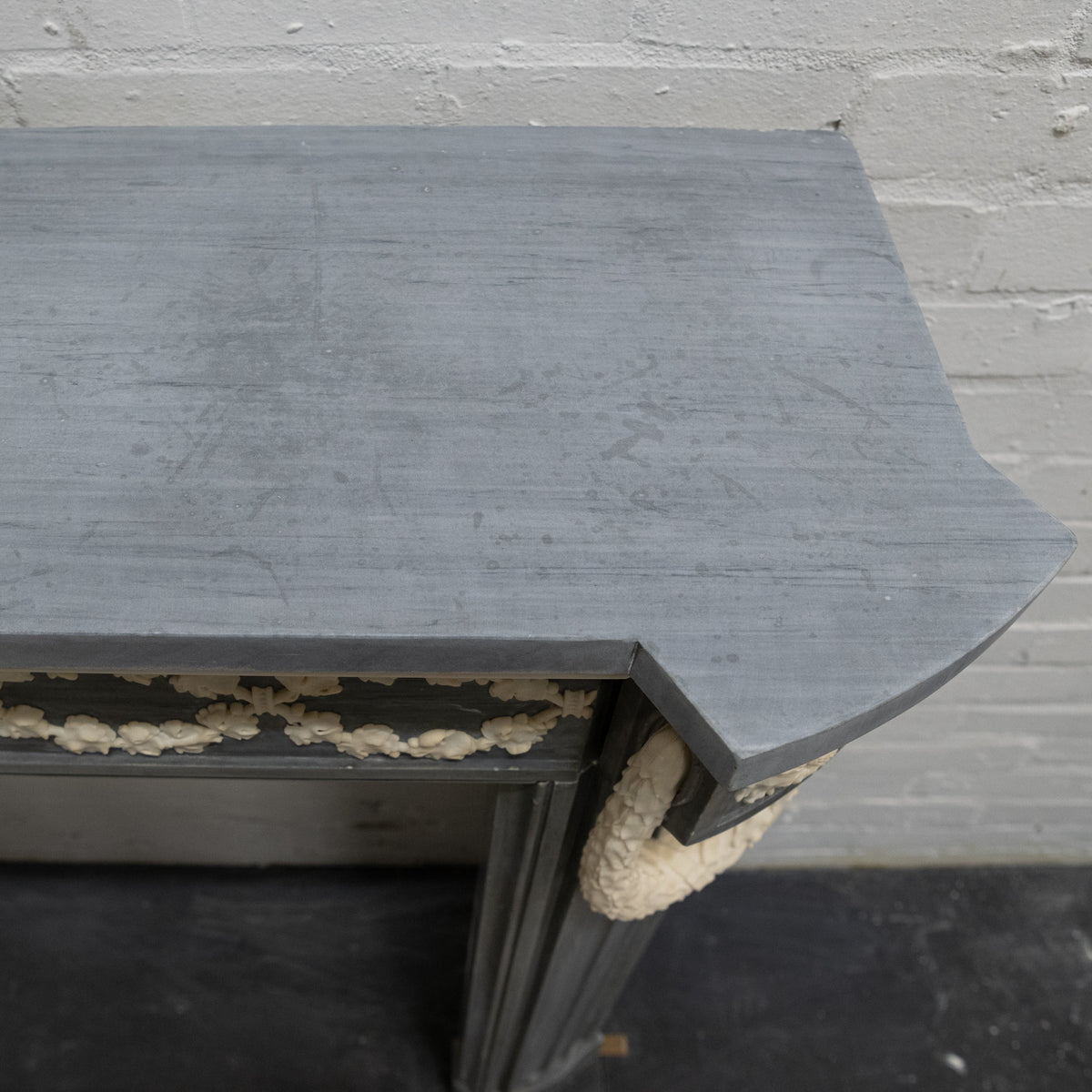 Antique Early 19th Century French Style Grey Marble Fireplace Surround | The Architectural Forum