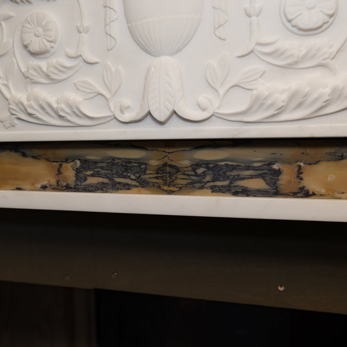 Georgian Style Statutory &amp; Sienna Marble Fireplace Surround | The Architectural Forum