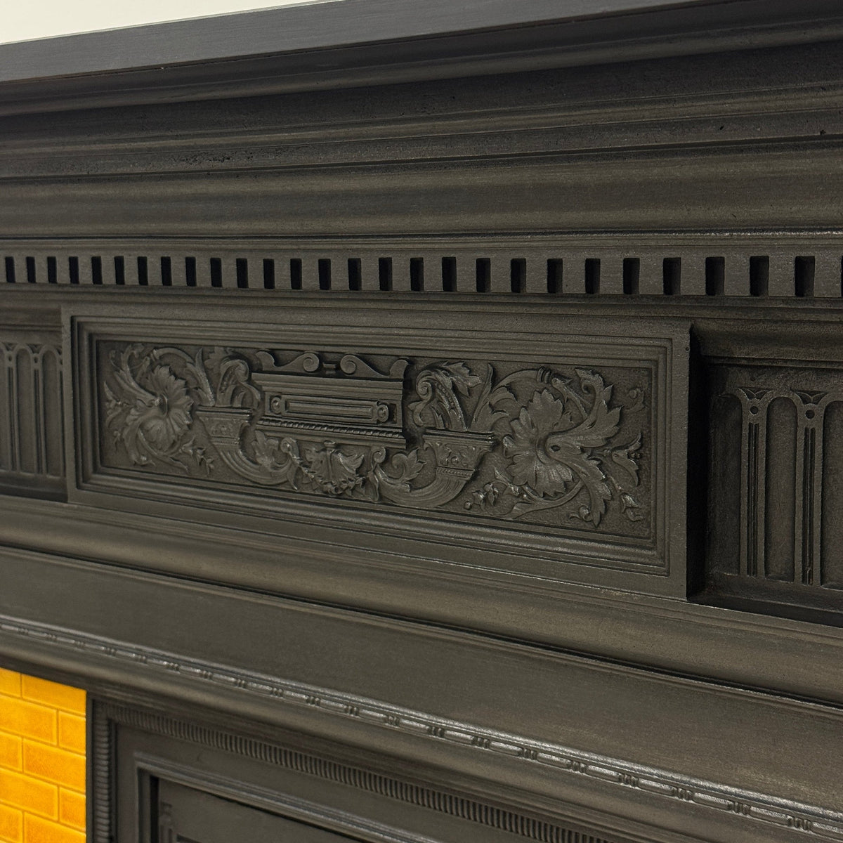 Antique Victorian Tiled Cast Iron Combination Fireplace | The Architectural Forum