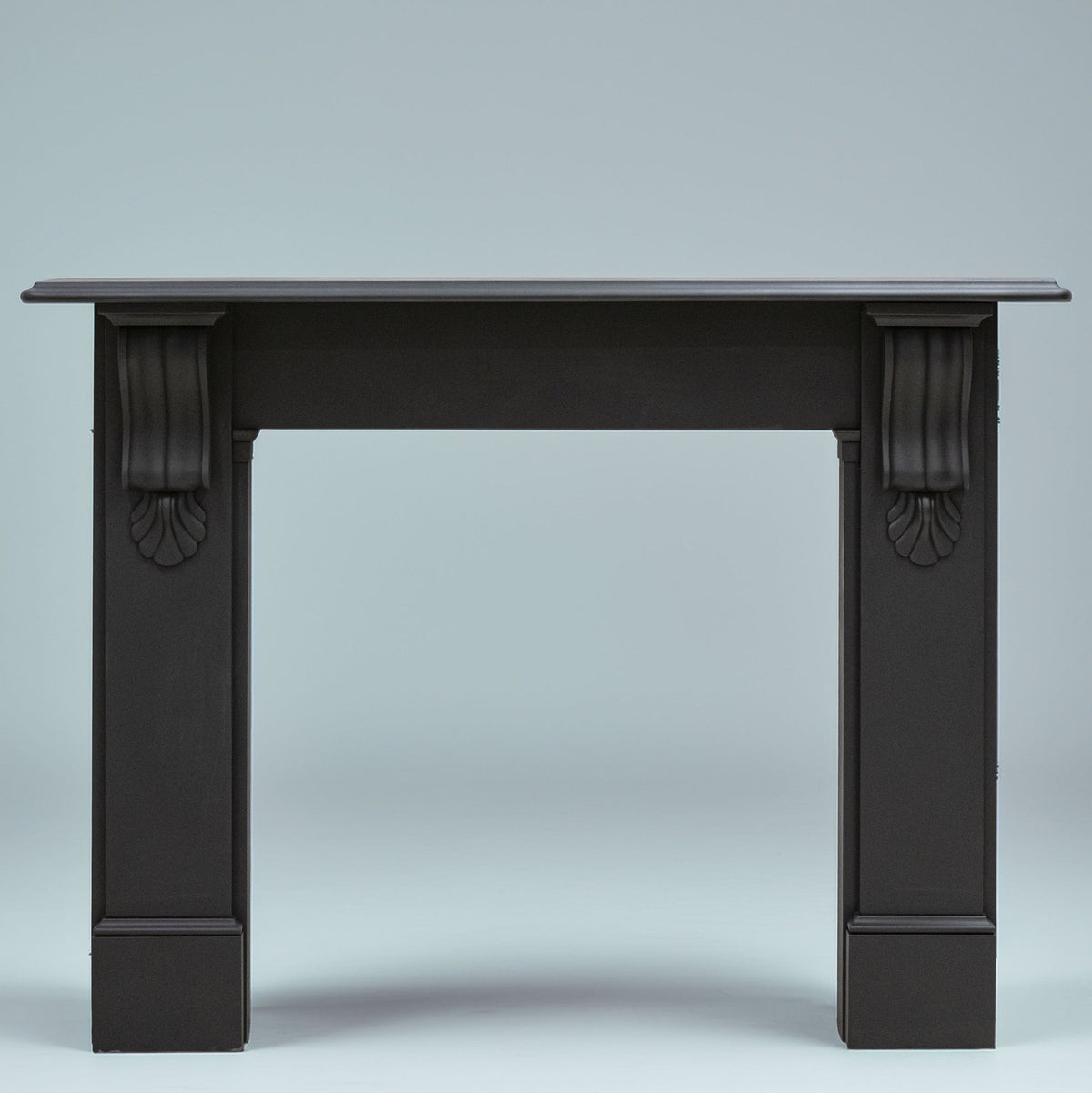Antique Black Slate Victorian Fireplace Surround With Corbels | The Architectural Forum