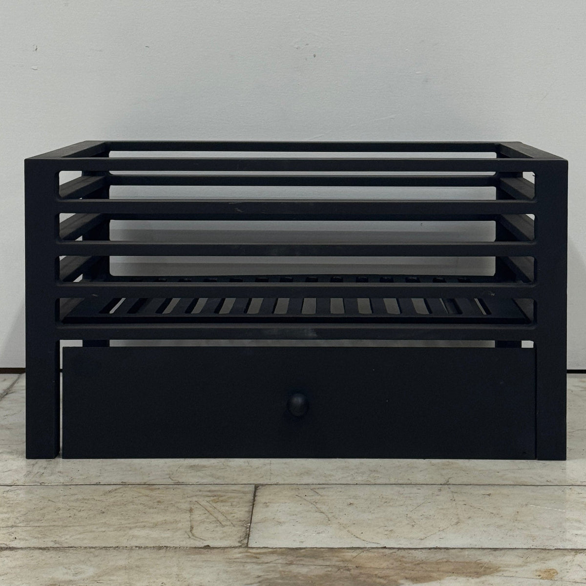 Reclaimed Cast Iron Fire Basket With Ash Pan Cover | The Architectural Forum