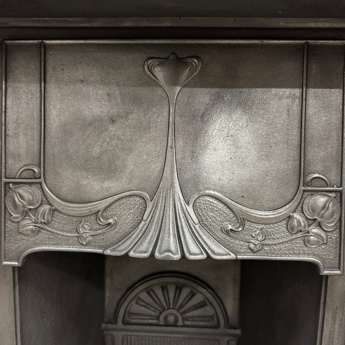 Antique Tiled Cast Iron Combination Fireplace | The Architectural Forum