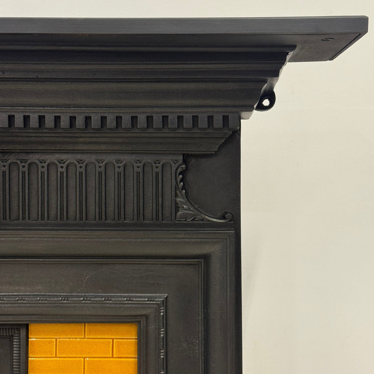 Antique Victorian Tiled Cast Iron Combination Fireplace | The Architectural Forum