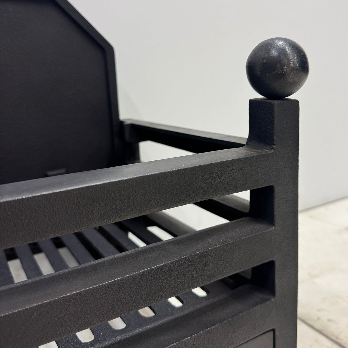 Reclaimed Cast Iron Fire Basket with Backplate | The Architectural Forum