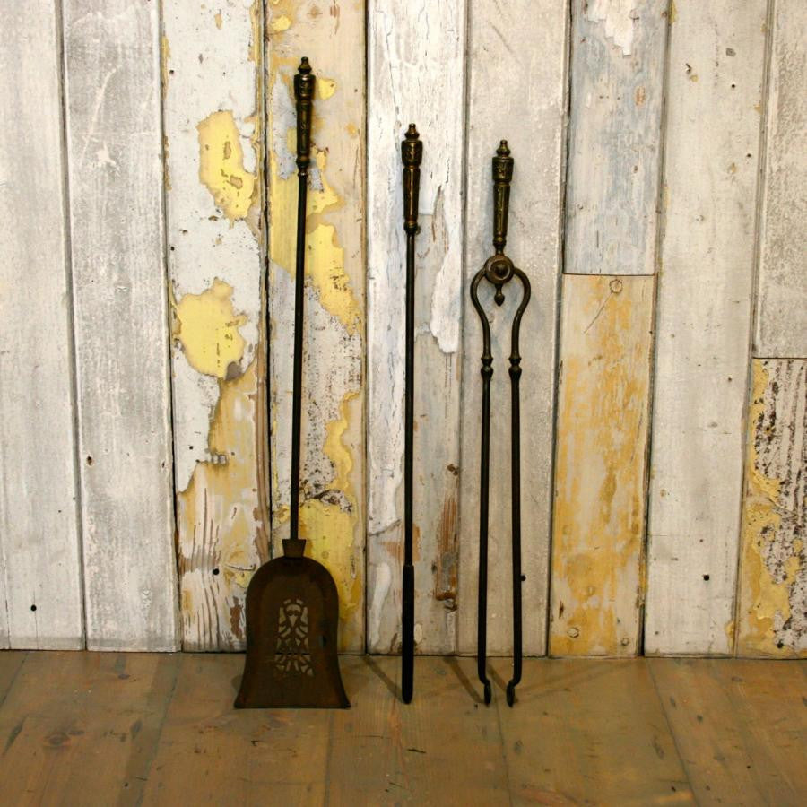 Antique Iron Fireplace Companion Set | The Architectural Forum