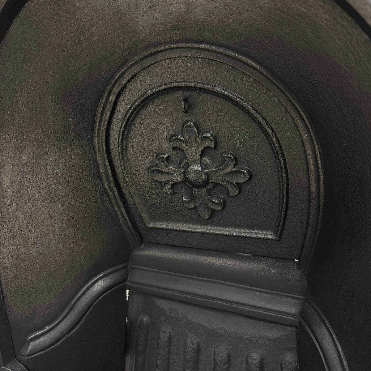 Victorian Cast Iron Tiled Fireplace Insert with Floral Panels | The Architectural Forum