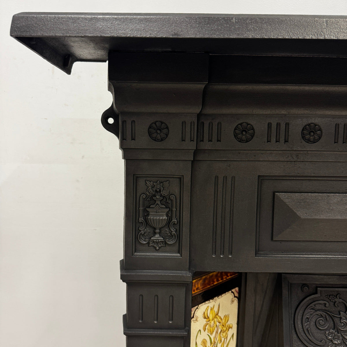 Antique Victorian Tiled Cast Iron Combination Fireplace | The Architectural Forum
