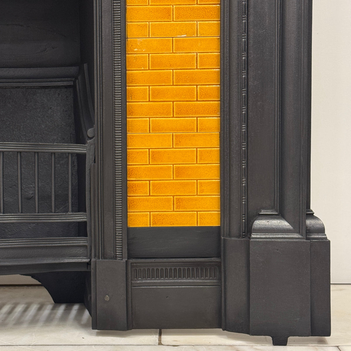 Antique Victorian Tiled Cast Iron Combination Fireplace | The Architectural Forum