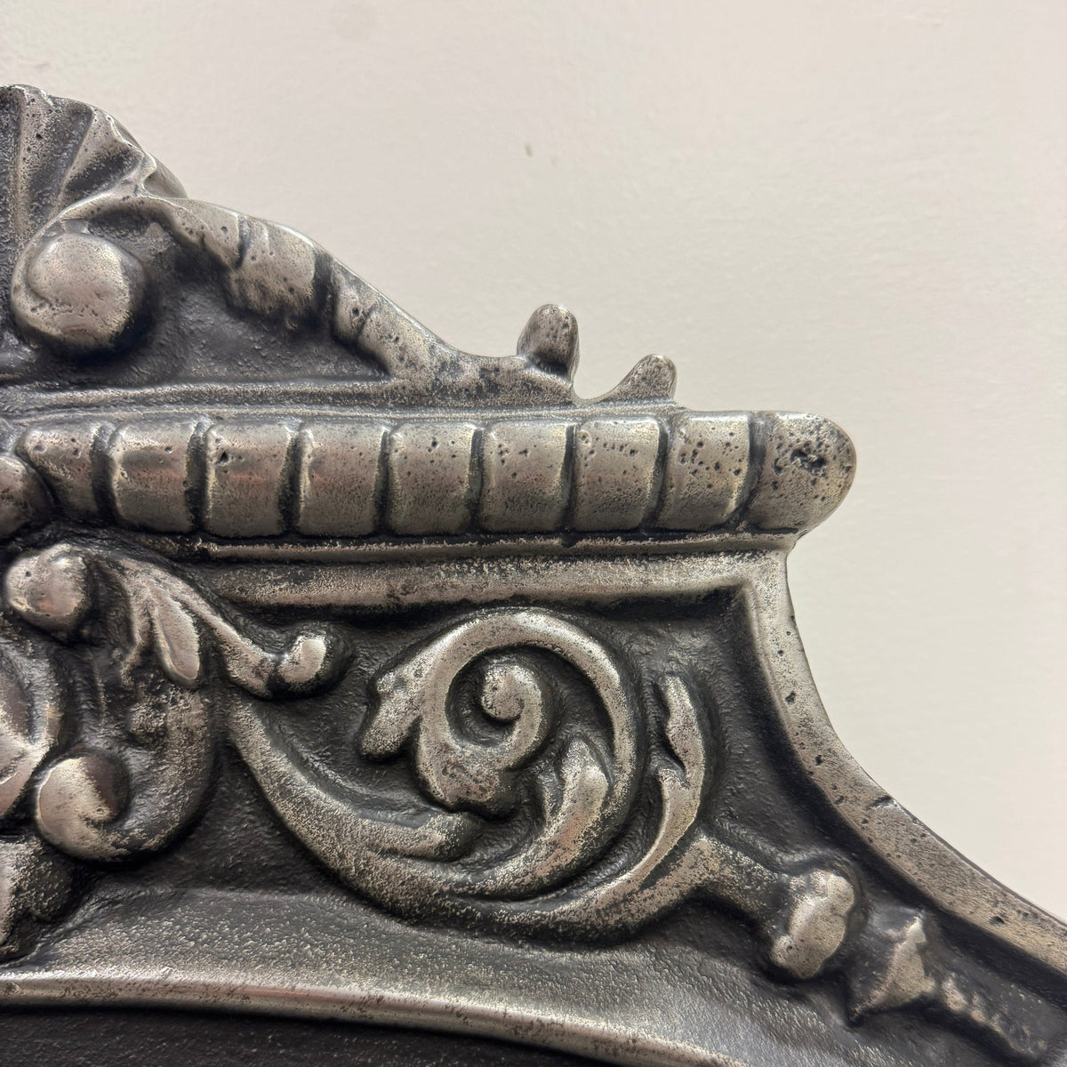 Reclaimed Cast Iron Fire Basket With Brass Finials | The Architectural Forum
