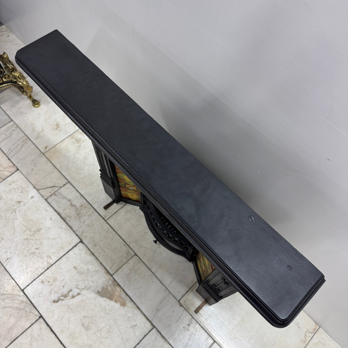 Antique Victorian Tiled Cast Iron Combination Fireplace