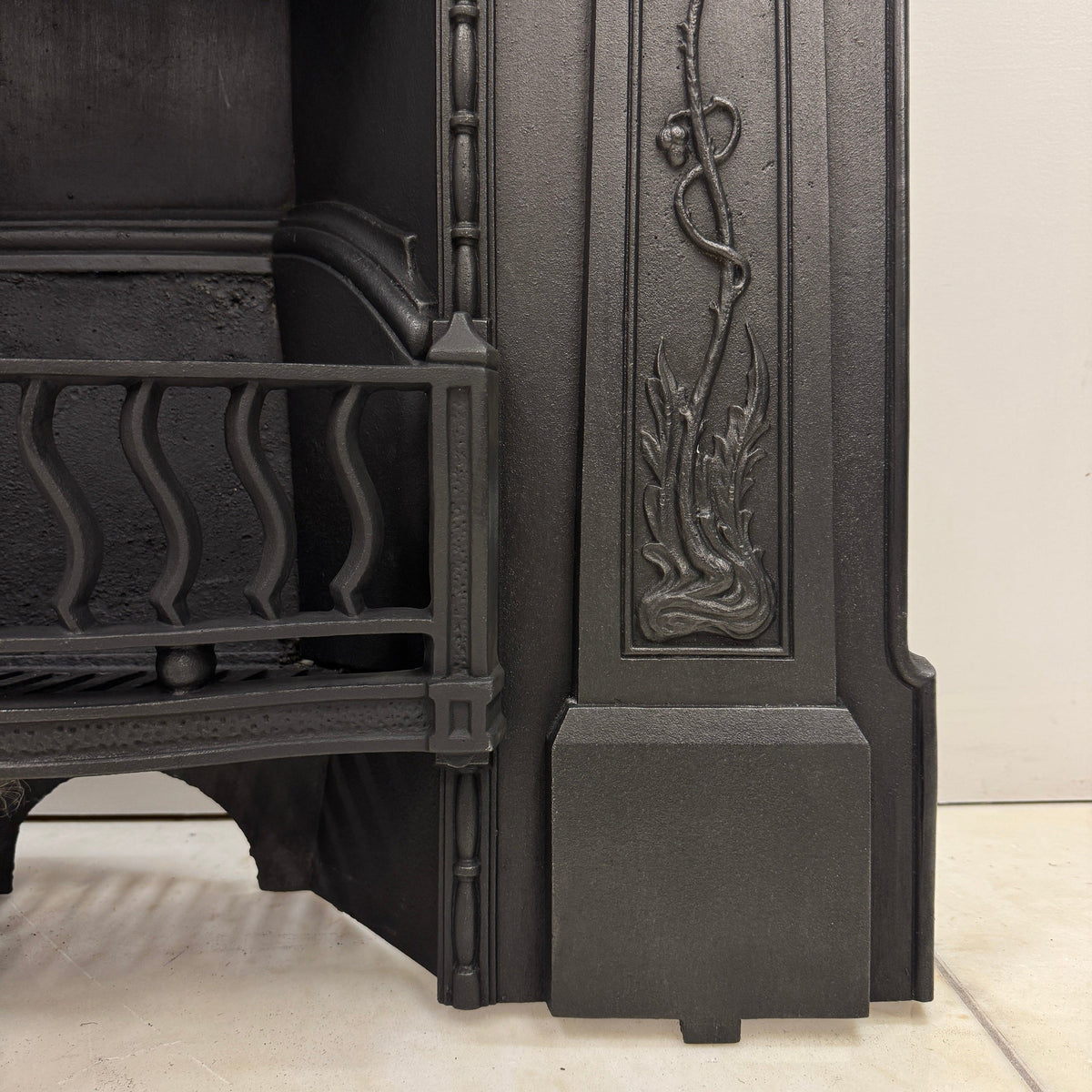 Antique Art Nouveau Cast Iron Combination Fireplace | The Architectural Forum
