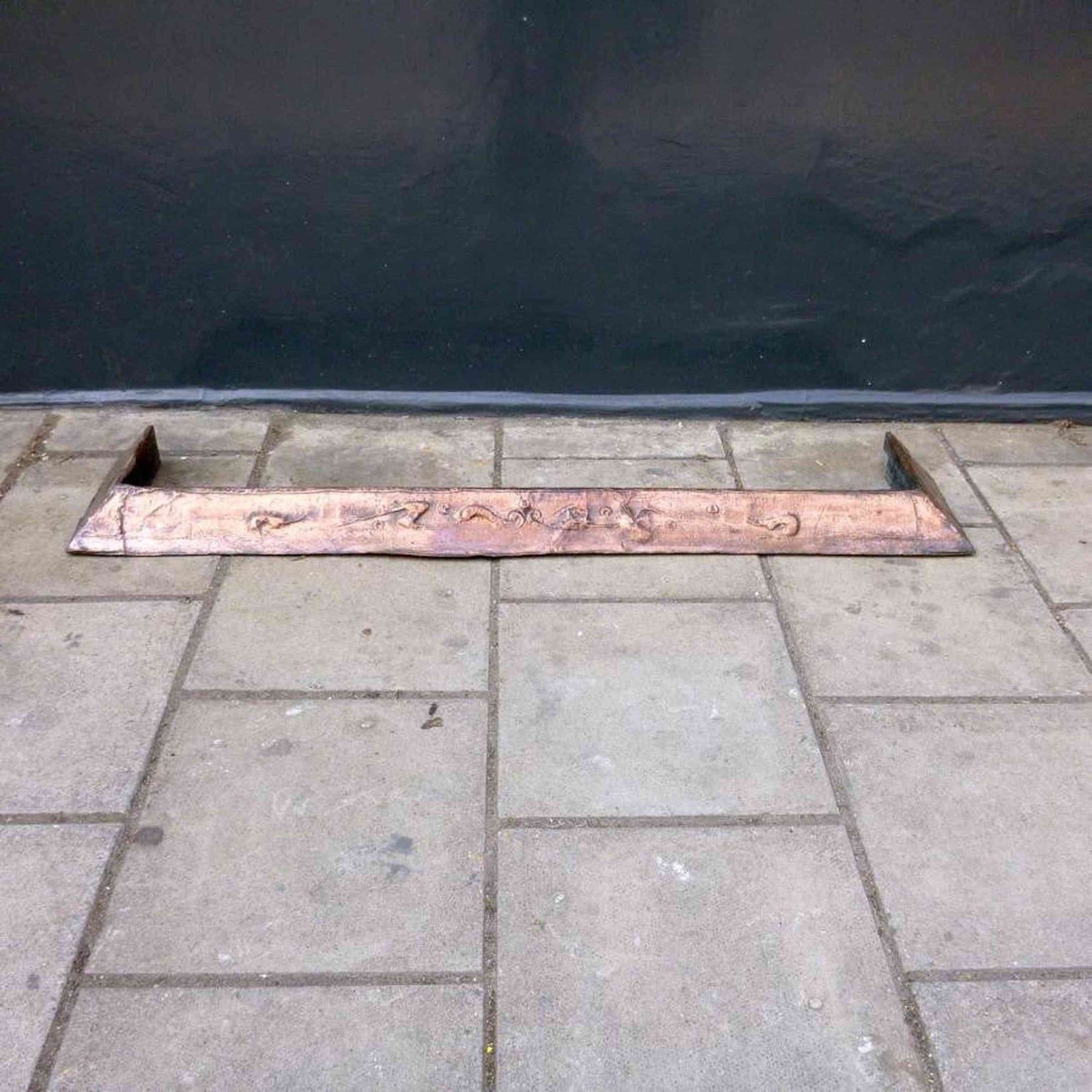 Antique Art Nouveau Copper Fireplace Fender | The Architectural Forum