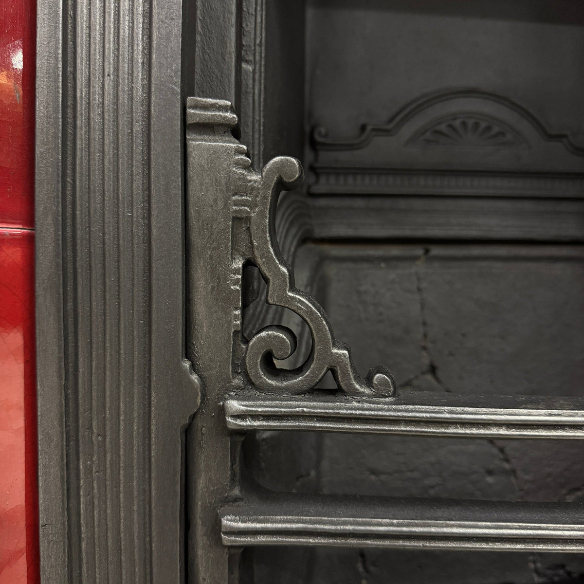 Antique Victorian Tiled Cast Iron Combination Fireplace | The Architectural Forum