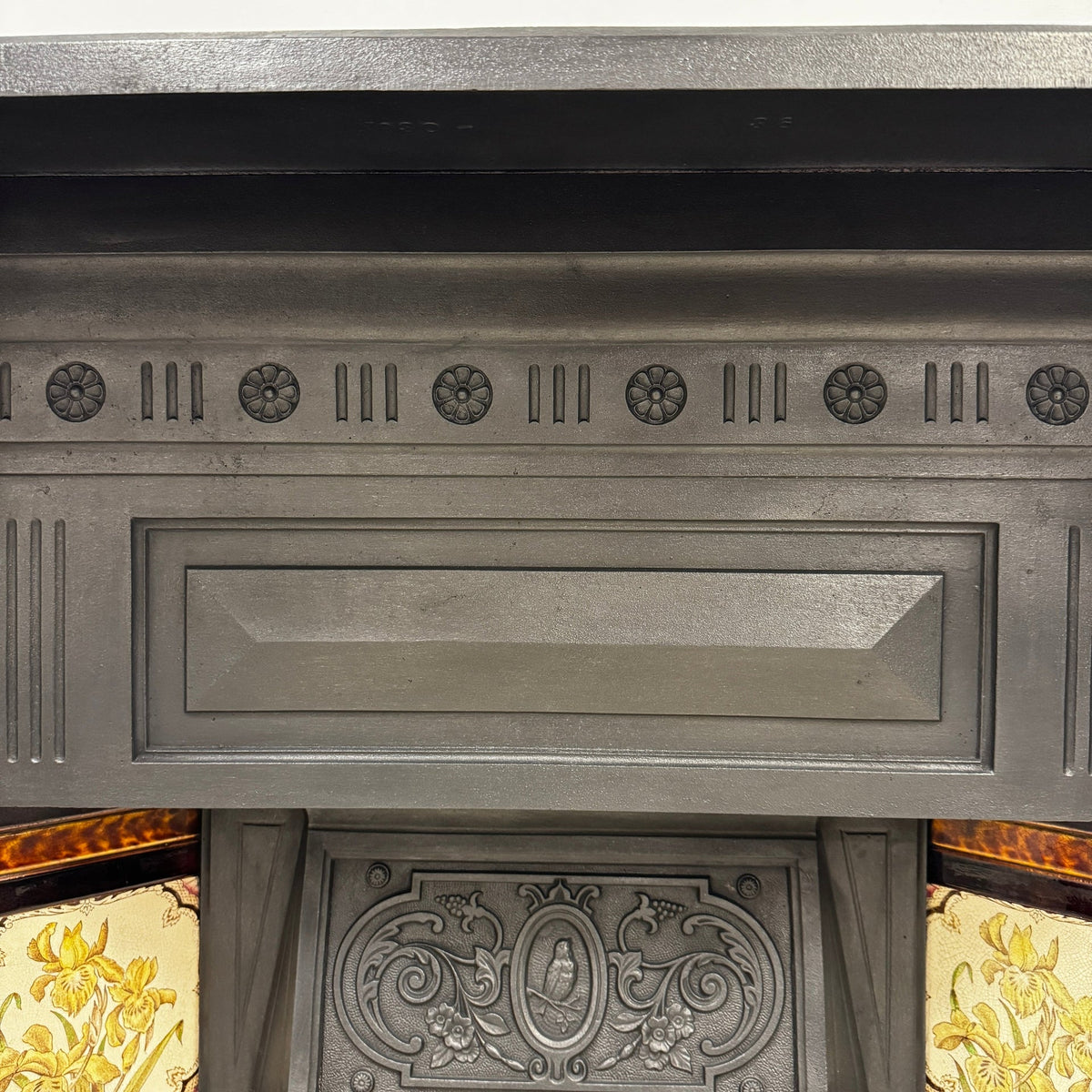 Antique Victorian Tiled Cast Iron Combination Fireplace | The Architectural Forum