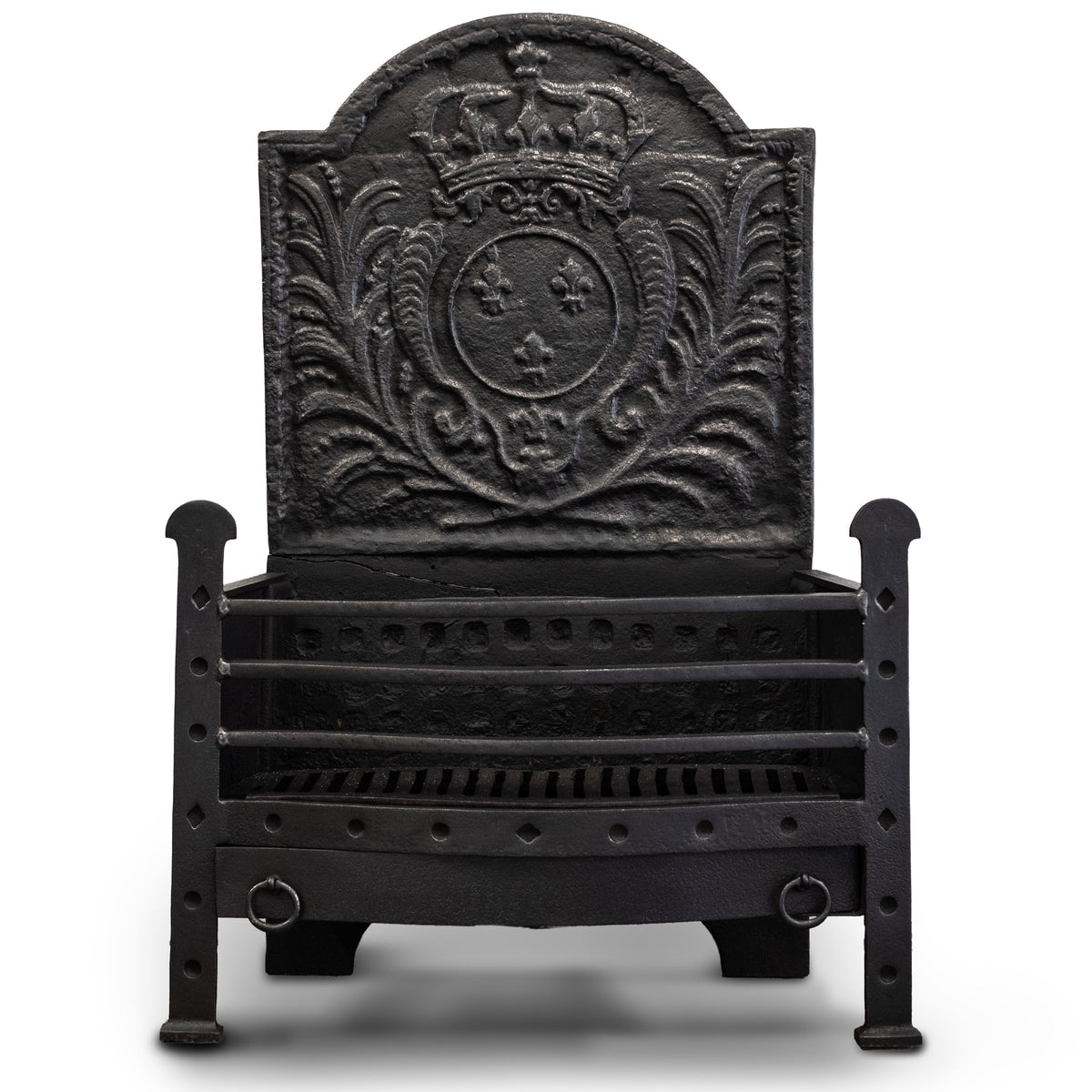 Antique Cast Iron Fire Basket | The Architectural Forum