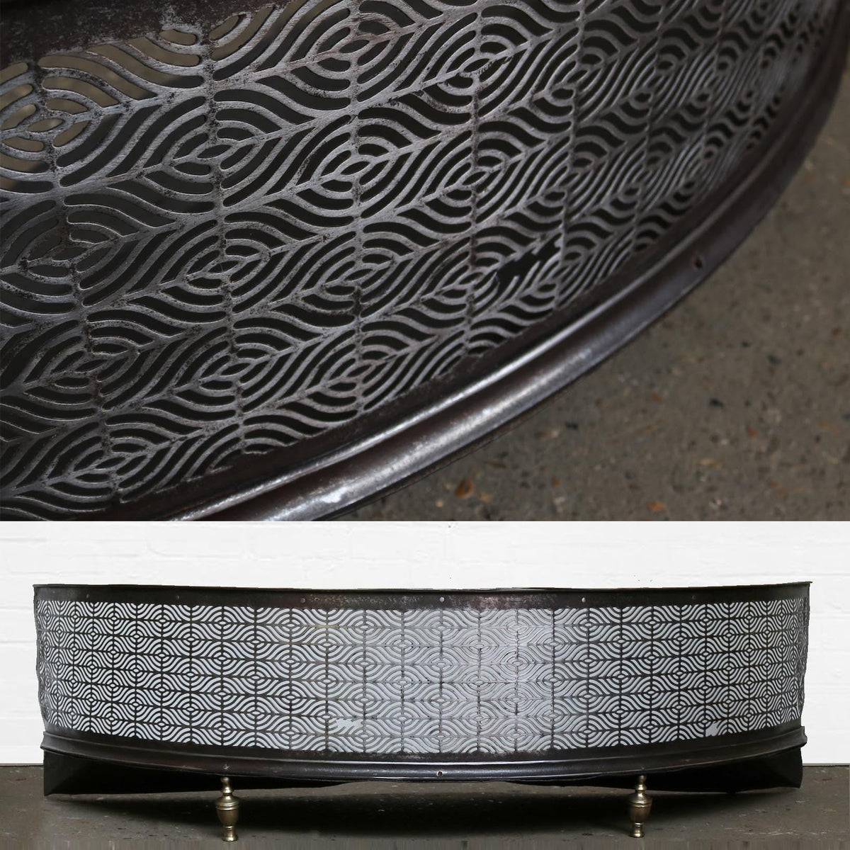 Mid 19th Century Steel Fire Fender | The Architectural Forum