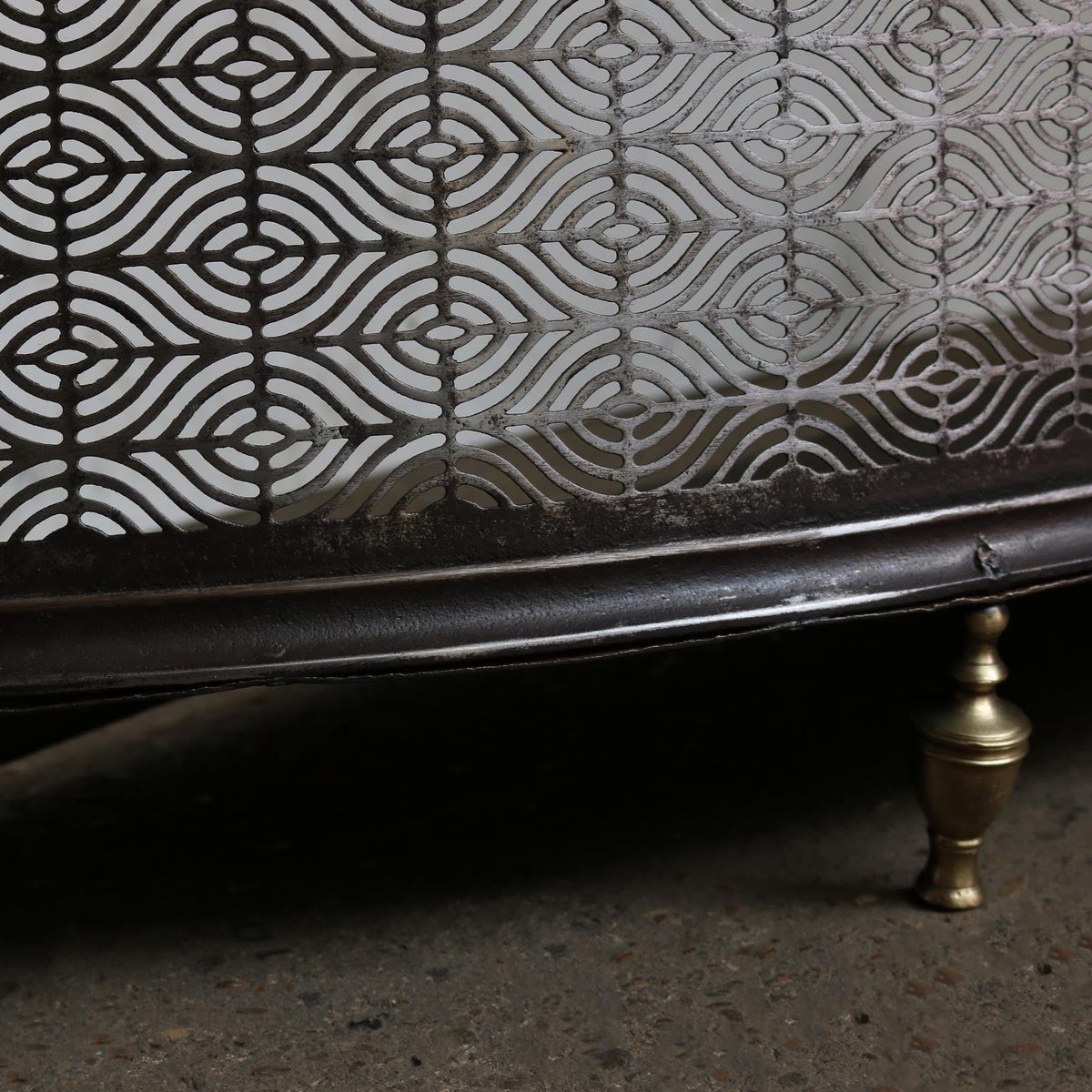 Mid 19th Century Steel Fire Fender | The Architectural Forum