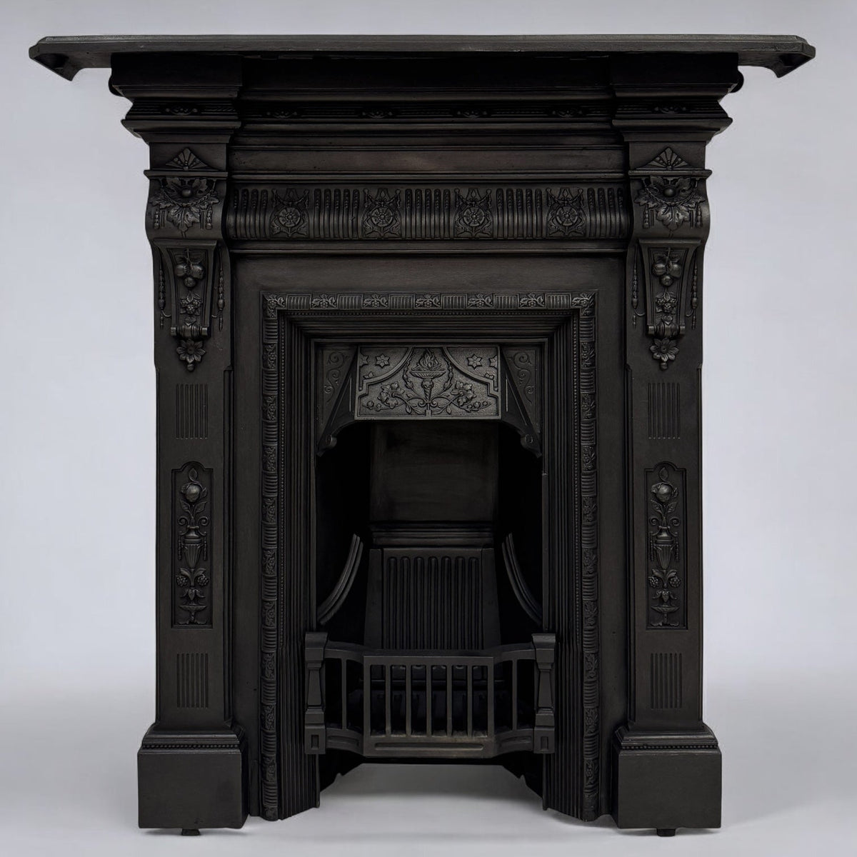 Antique Cast Iron Combination Fireplace | The Architectural Forum