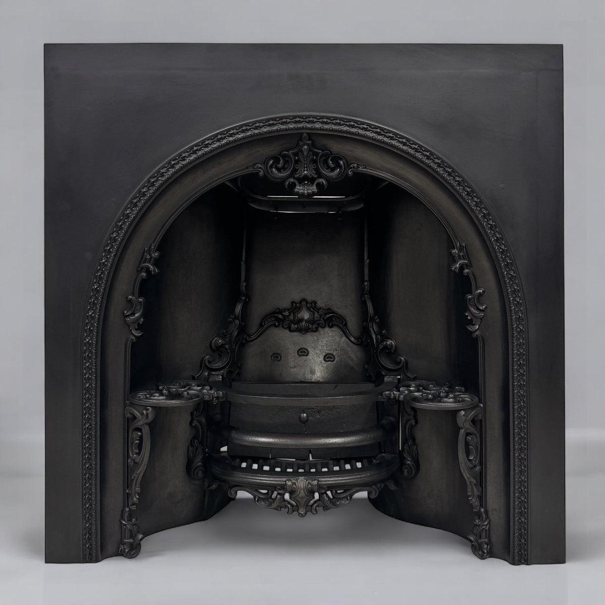 Antique Ornate Georgian Cast Iron Hob Grate Insert | The Architectural Forum