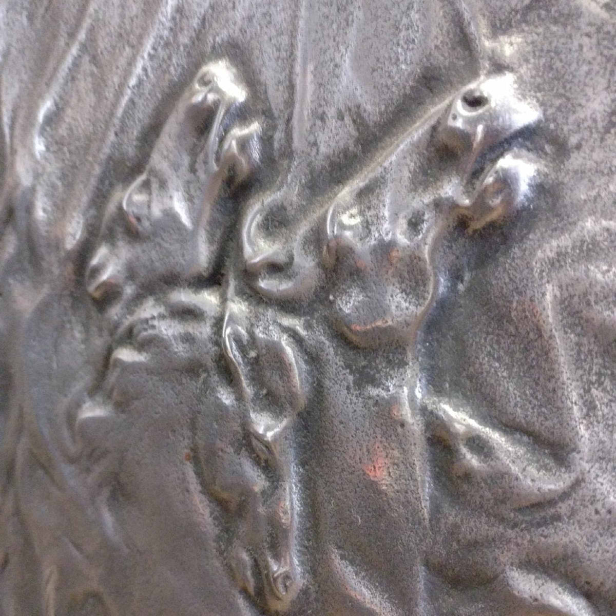 Antique Edwardian Polished Cast Iron Combination Fireplace | The Architectural Forum