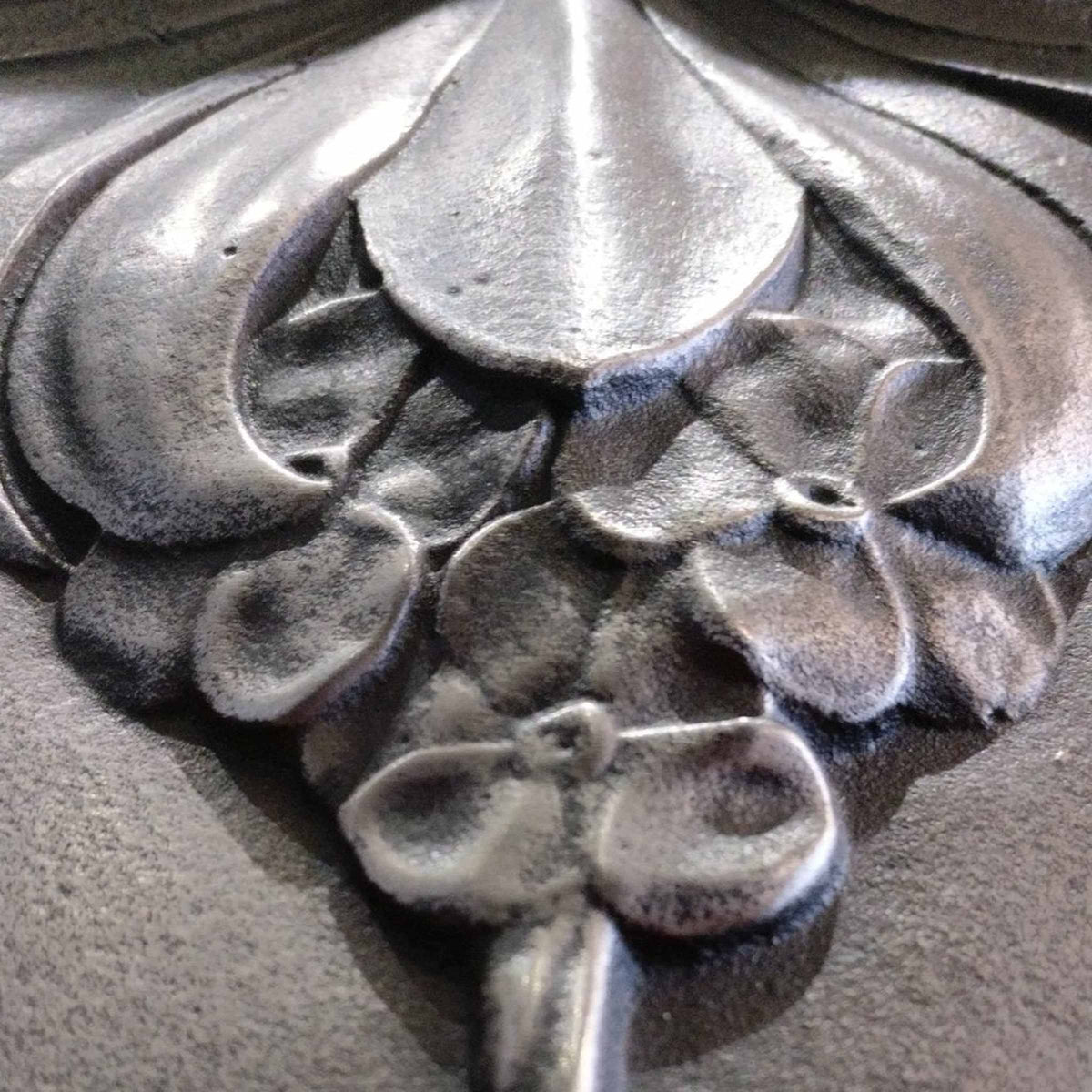 Antique Edwardian Polished Cast Iron Combination Fireplace | The Architectural Forum