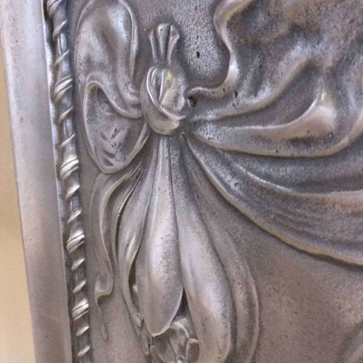 Antique Edwardian Polished Cast Iron Combination Fireplace | The Architectural Forum