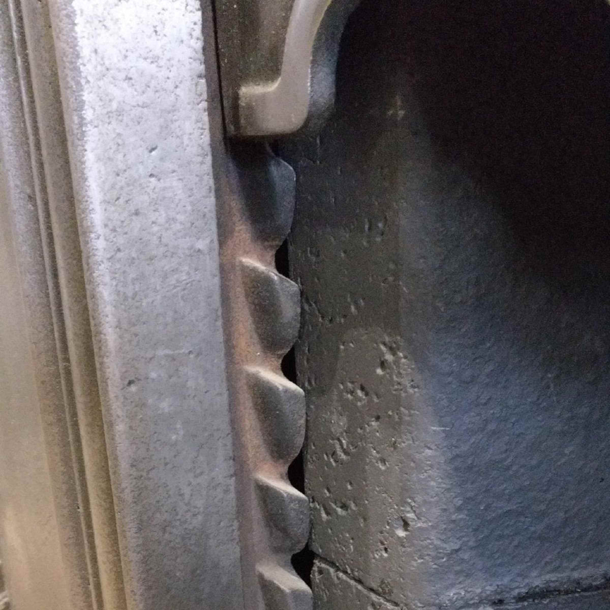 Antique Edwardian Polished Cast Iron Combination Fireplace | The Architectural Forum