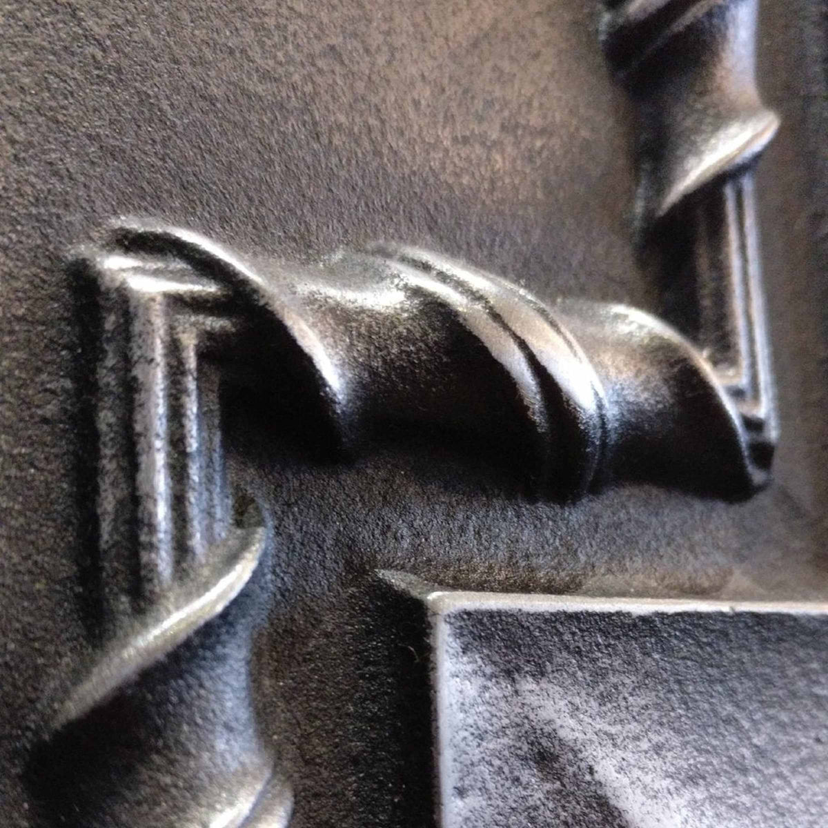 Antique Edwardian Polished Cast Iron Combination Fireplace | The Architectural Forum