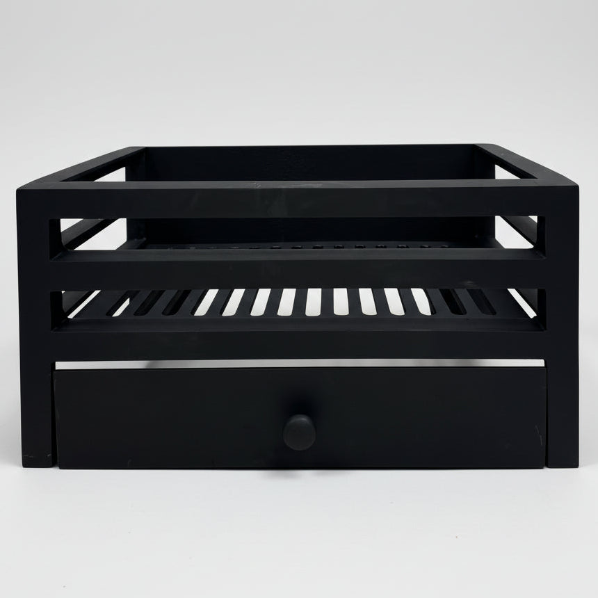 Reclaimed Cast Iron Fire Basket With Ash Pan Cover | The Architectural Forum