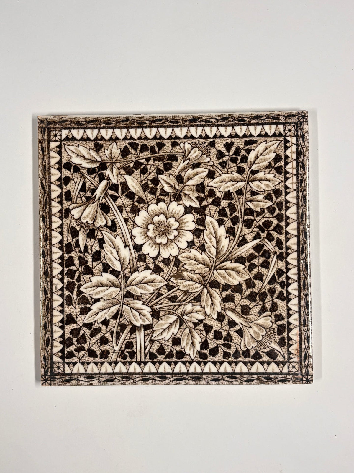 Antique Minton Ceramic Tiles Set of 5 | The Architectural Forum