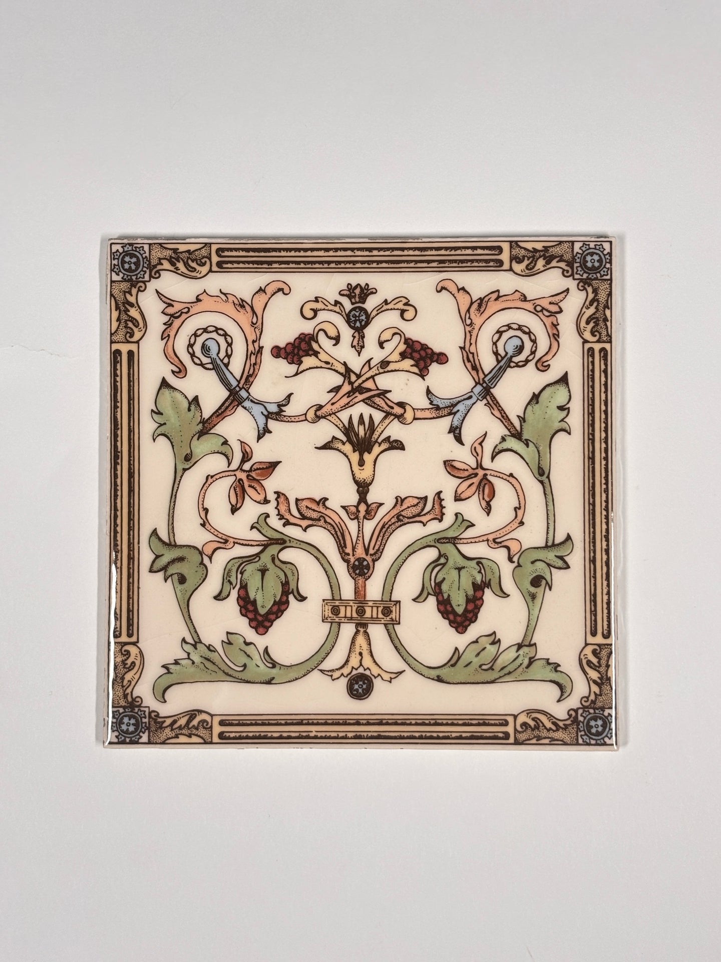 Antique Style Victorian Ceramic Tiles Set of 5 | The Architectural Forum