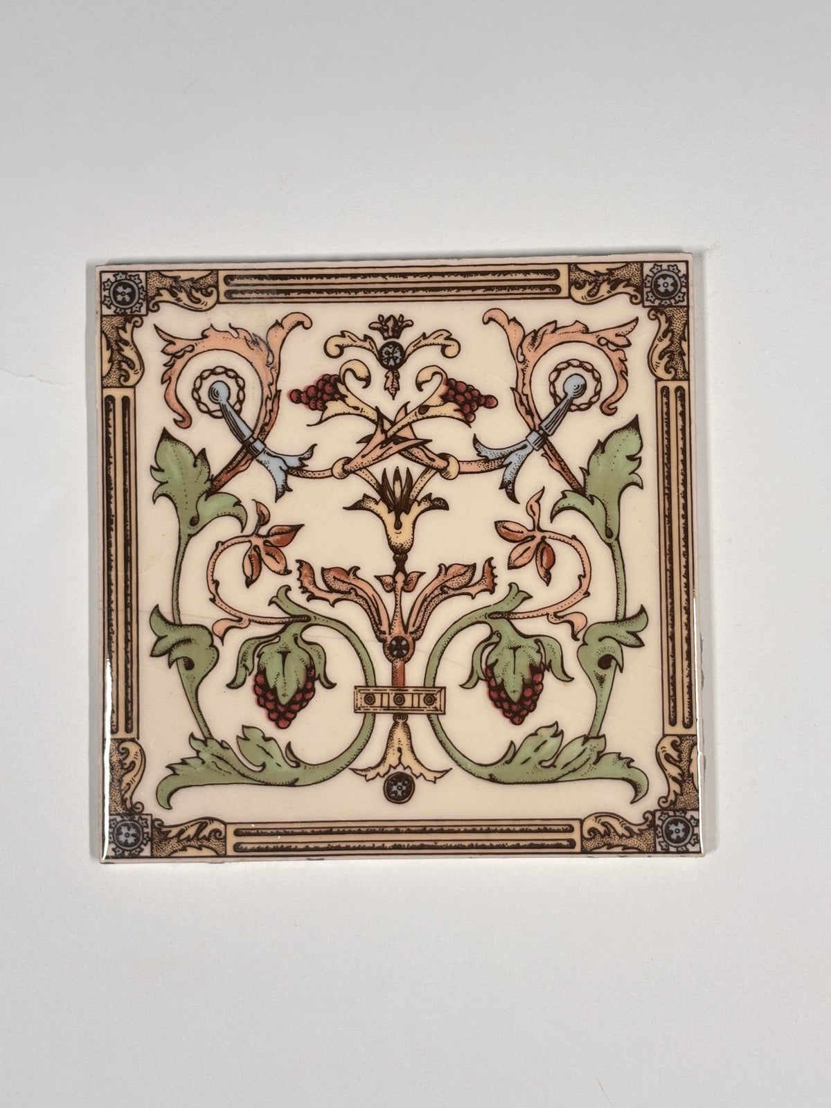Antique Style Victorian Ceramic Tiles Set of 5 | The Architectural Forum