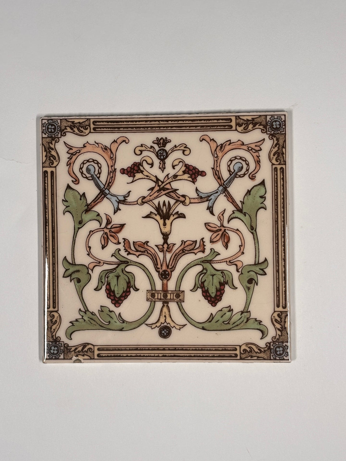 Antique Style Victorian Ceramic Tiles Set of 5 | The Architectural Forum