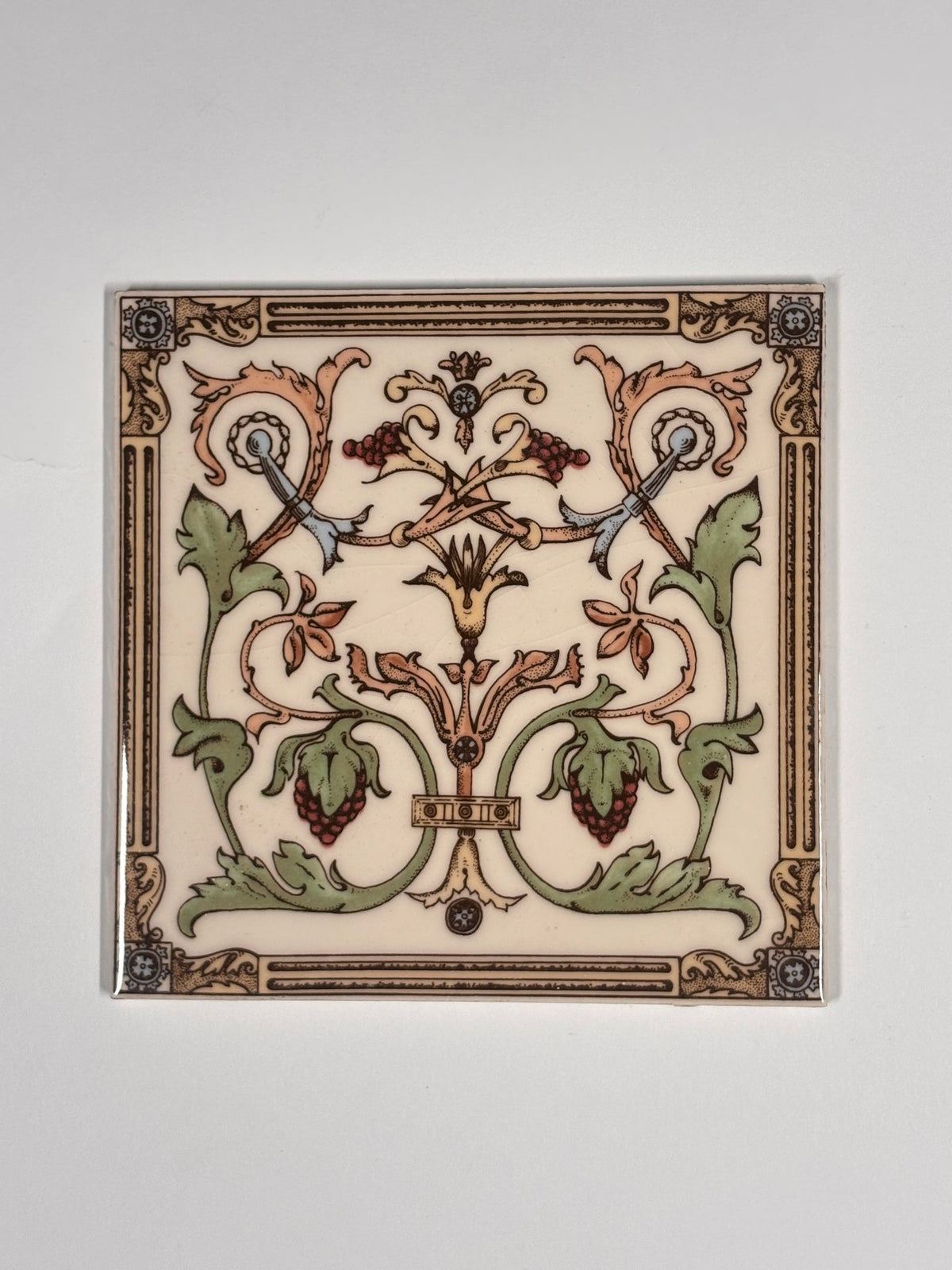 Antique Style Victorian Ceramic Tiles Set of 5 | The Architectural Forum