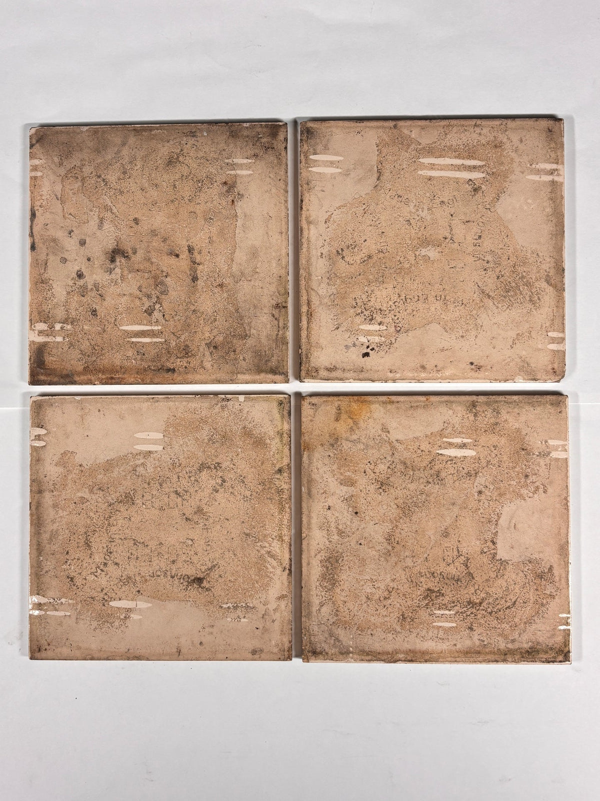 Vintage Floral Decorative Ceramic Tiles Set of 4 | The Architectural Forum