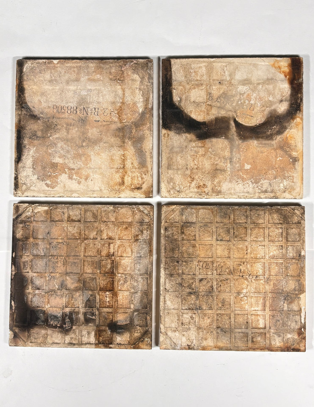 Antique Fruit &amp; Blossom Ceramic Tiles Set of 4 | The Architectural Forum