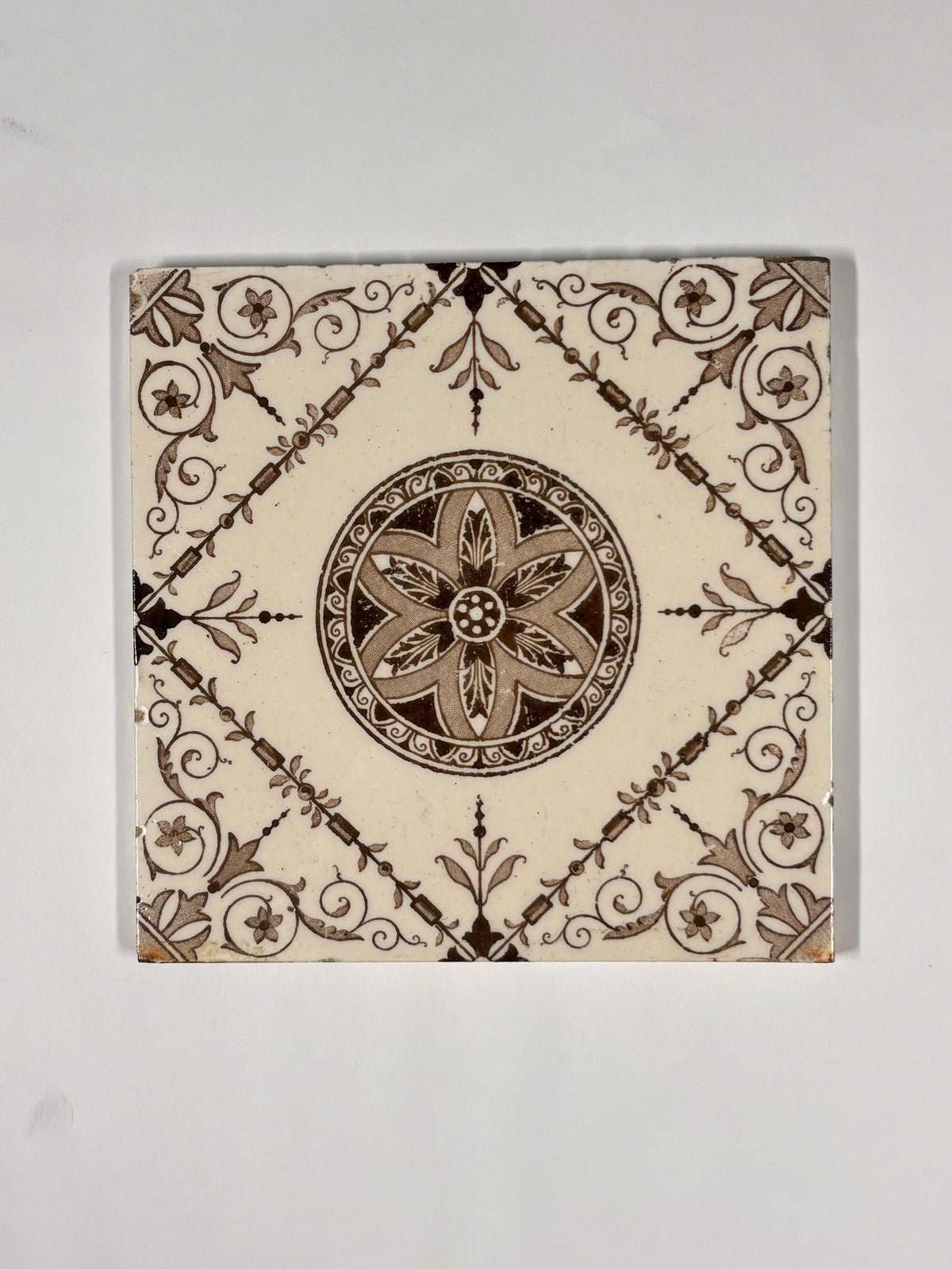 Floral Victorian Style Tiles Set of 8 | The Architectural Forum