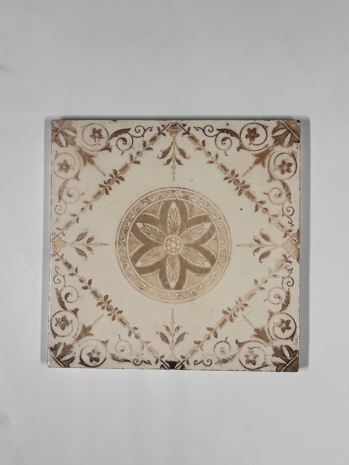 Floral Victorian Style Tiles Set of 8 | The Architectural Forum