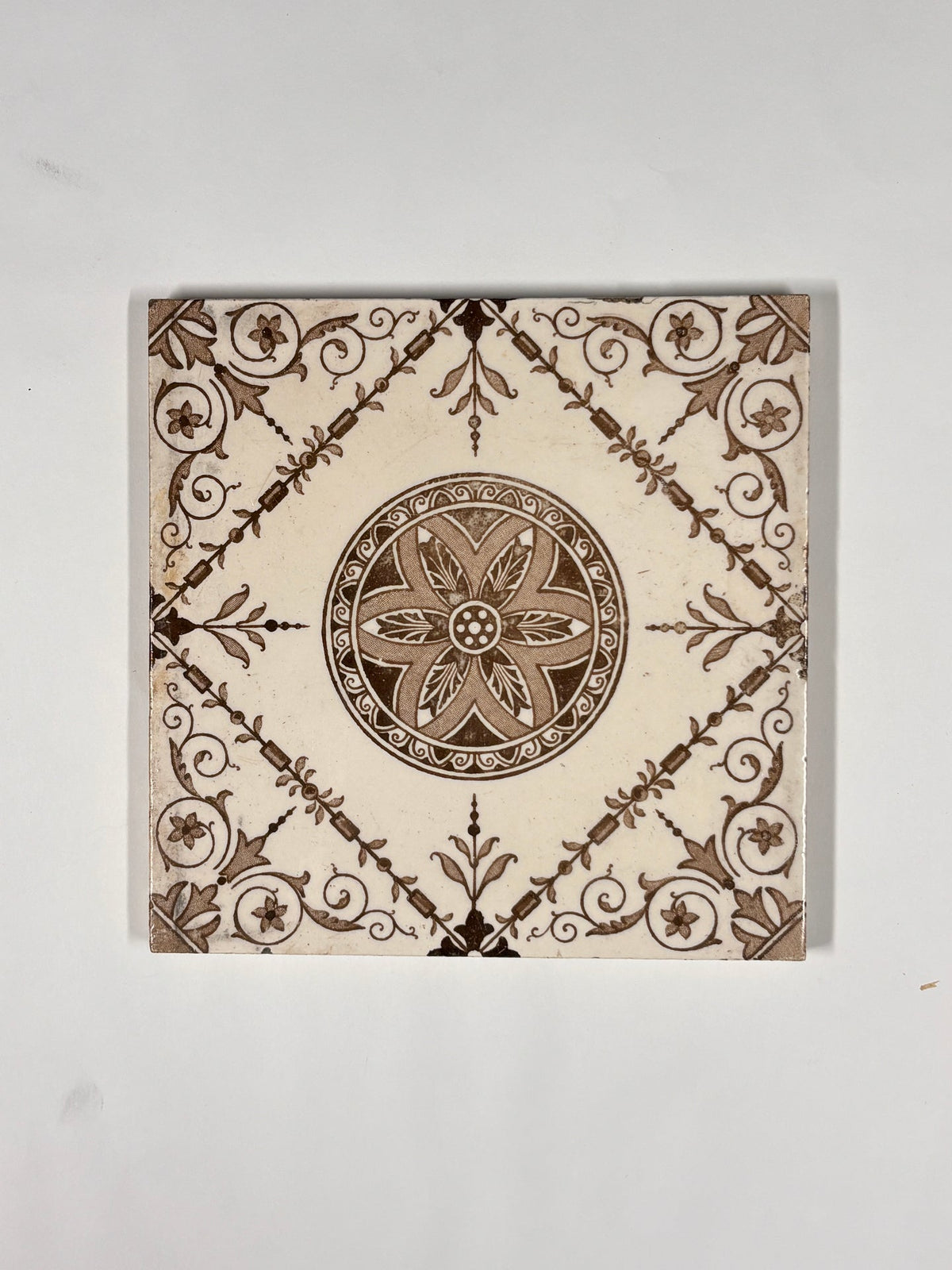 Floral Victorian Style Tiles Set of 8 | The Architectural Forum