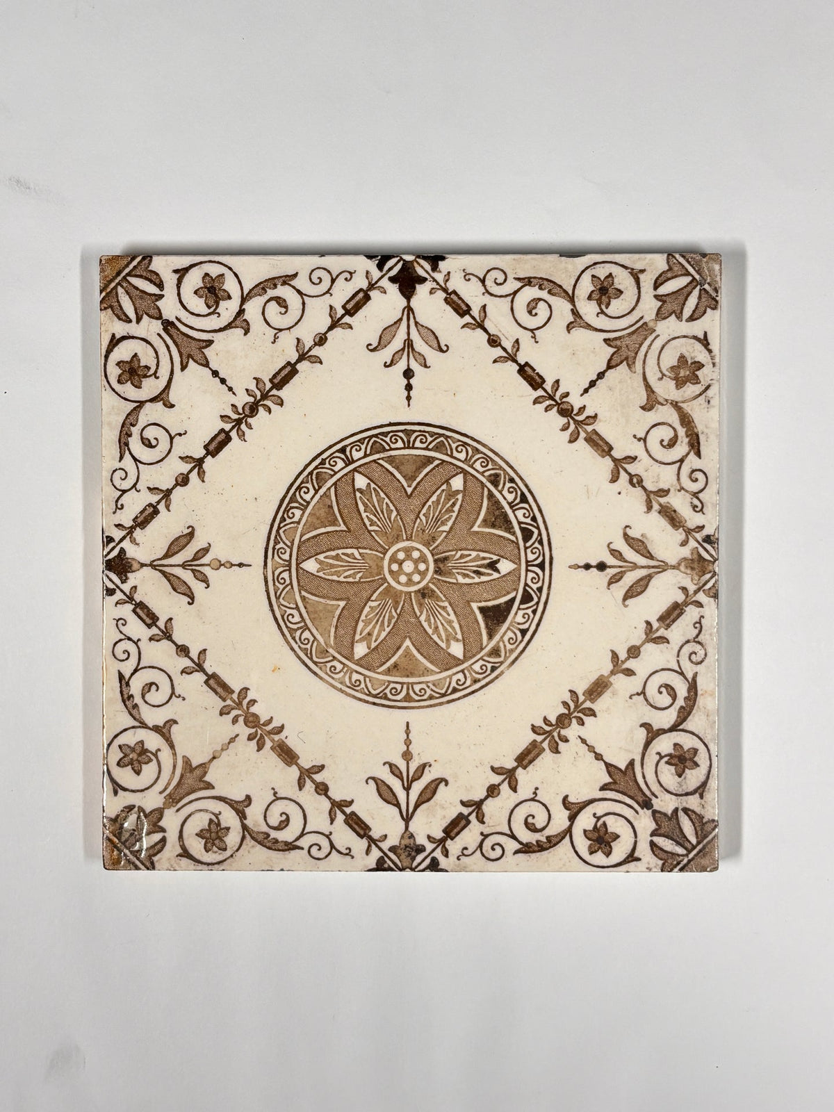 Floral Victorian Style Tiles Set of 8 | The Architectural Forum